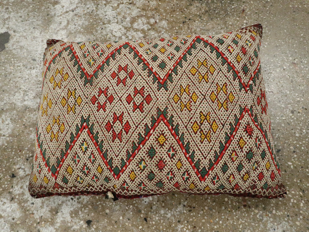 Vintage Persian Kilim Pillow, No.29143 - Gss