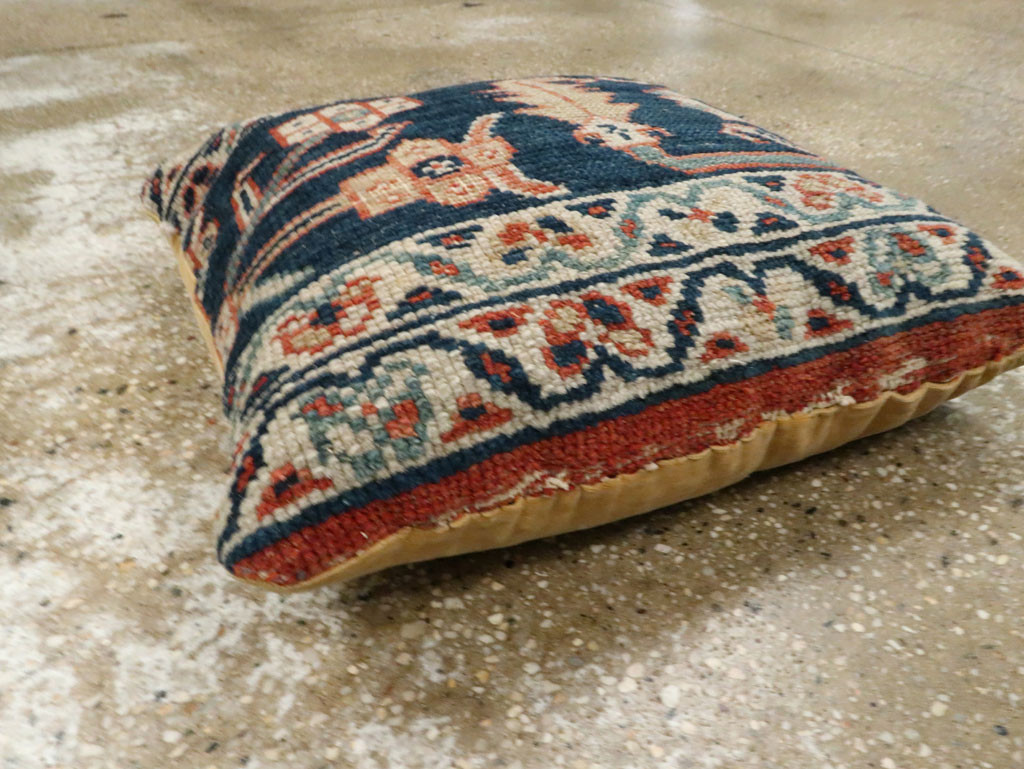 Antique Persian Mahal Square Pillow, No.29144 - Gss