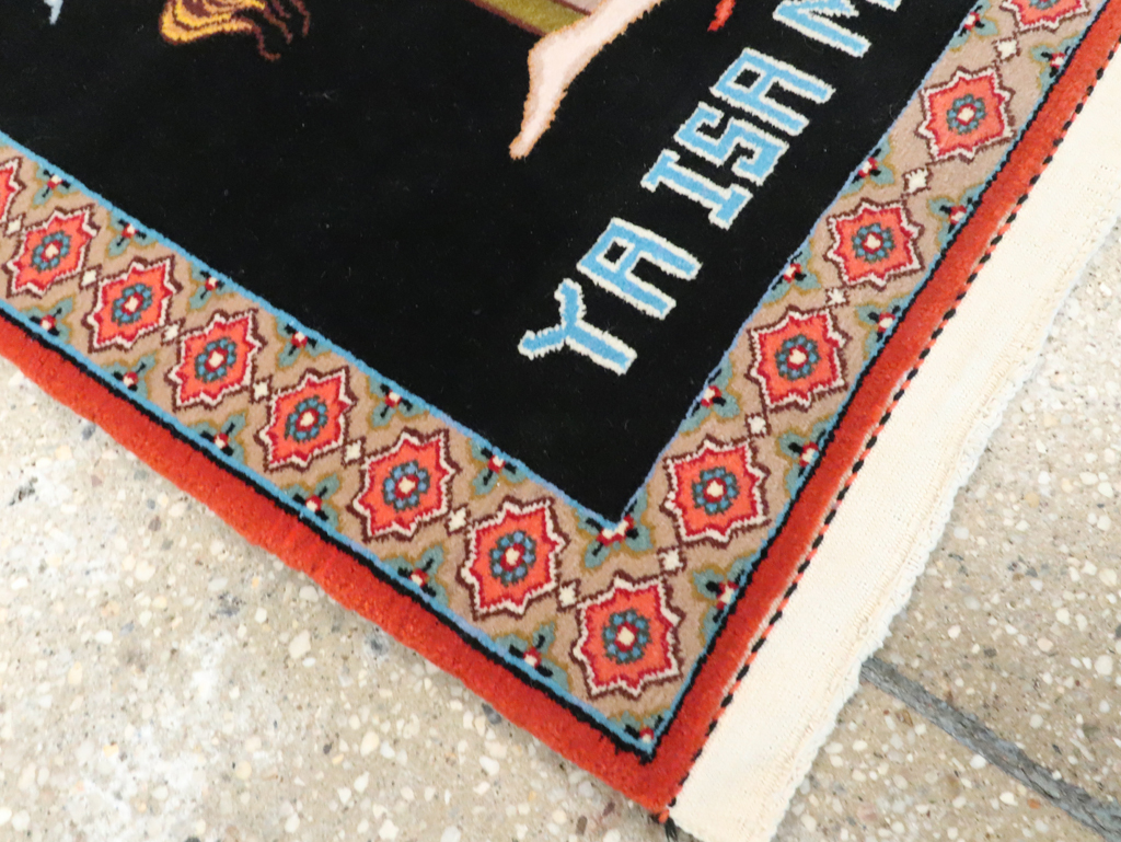 Vintage Persian Tabriz Pictorial Rug (Pair: 2 of 2), No.29147 - Gss