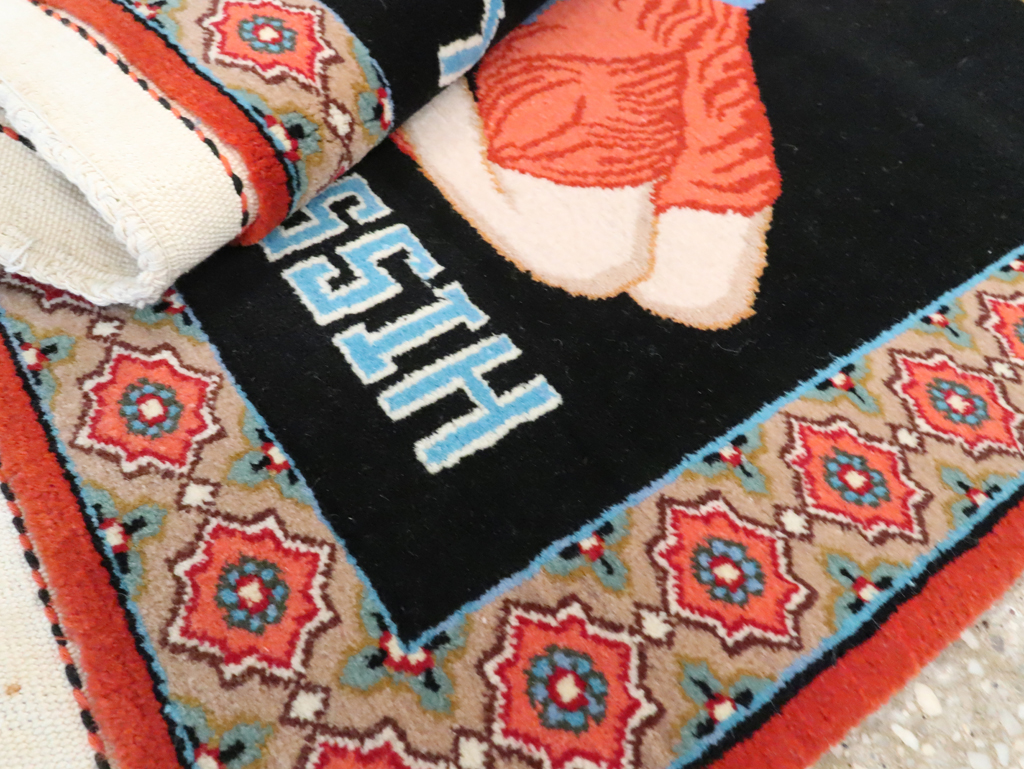 Vintage Persian Tabriz Pictorial Rug (Pair: 2 of 2), No.29147 - Gss