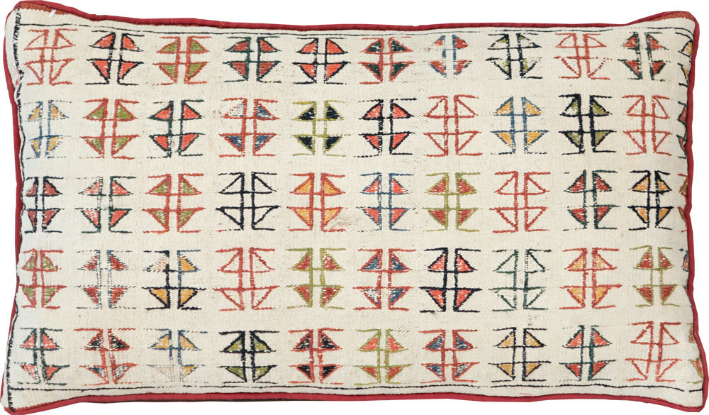 Vintage Persian Kurdish Pillow (Pair: 1 of 2), No.29148 - Gss