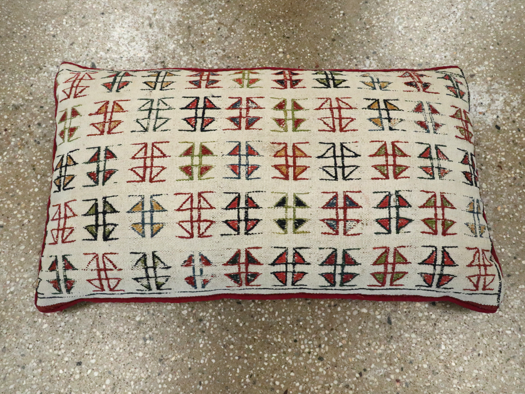 Vintage Persian Kurdish Pillow, No.29148 - Gss