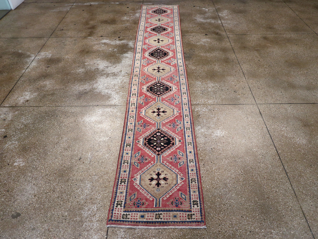 Vintage Persian Serab Runner, No.29153 - Gss