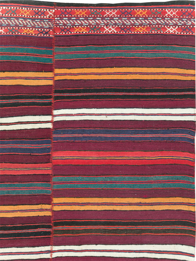Vintage Persian Flatweave Kilim, No.29162 - Gss