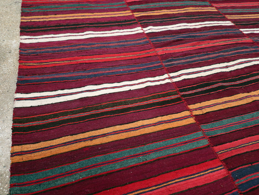Vintage Persian Flatweave Kilim, No.29162 - Gss
