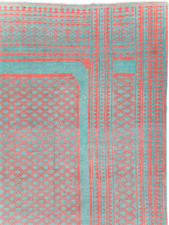 Vintage Persian Flatweave Kilim Accent Carpet, No.29163 - Gss