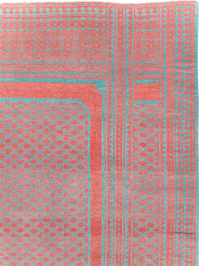 Vintage Persian Flatweave Kilim Accent Carpet, No.29163 - Gss