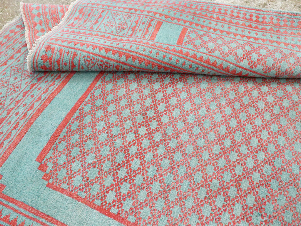 Vintage Persian Flatweave Kilim Accent Carpet, No.29163 - Gss