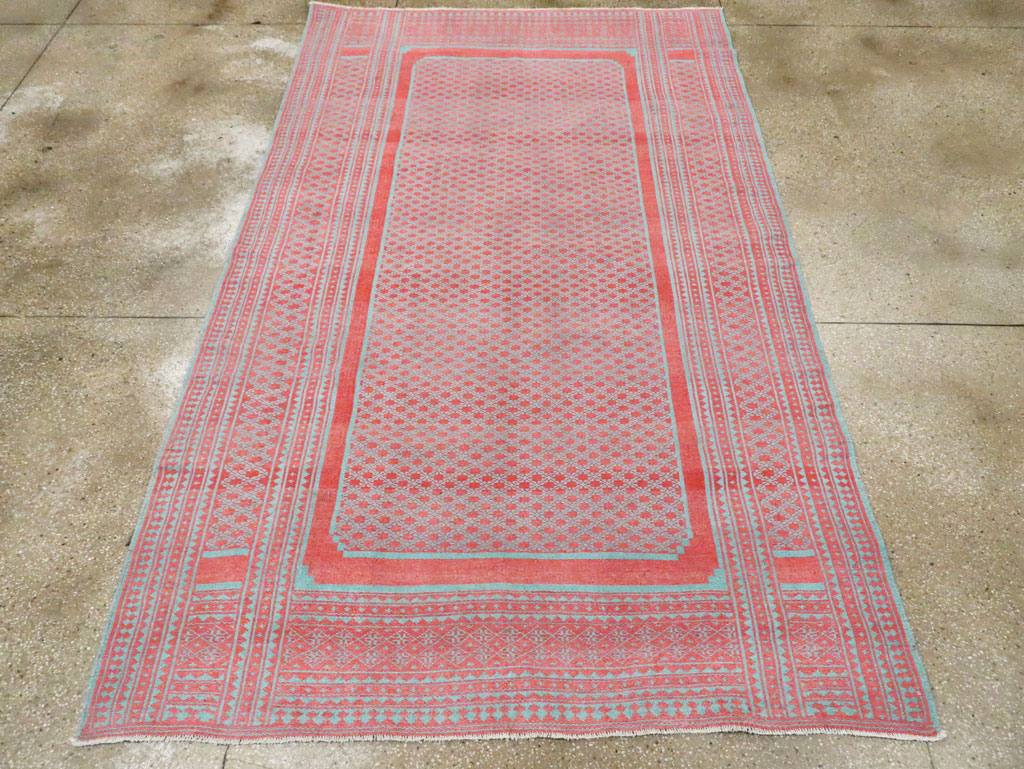 Vintage Persian Flatweave Kilim Accent Carpet, No.29163 - Gss