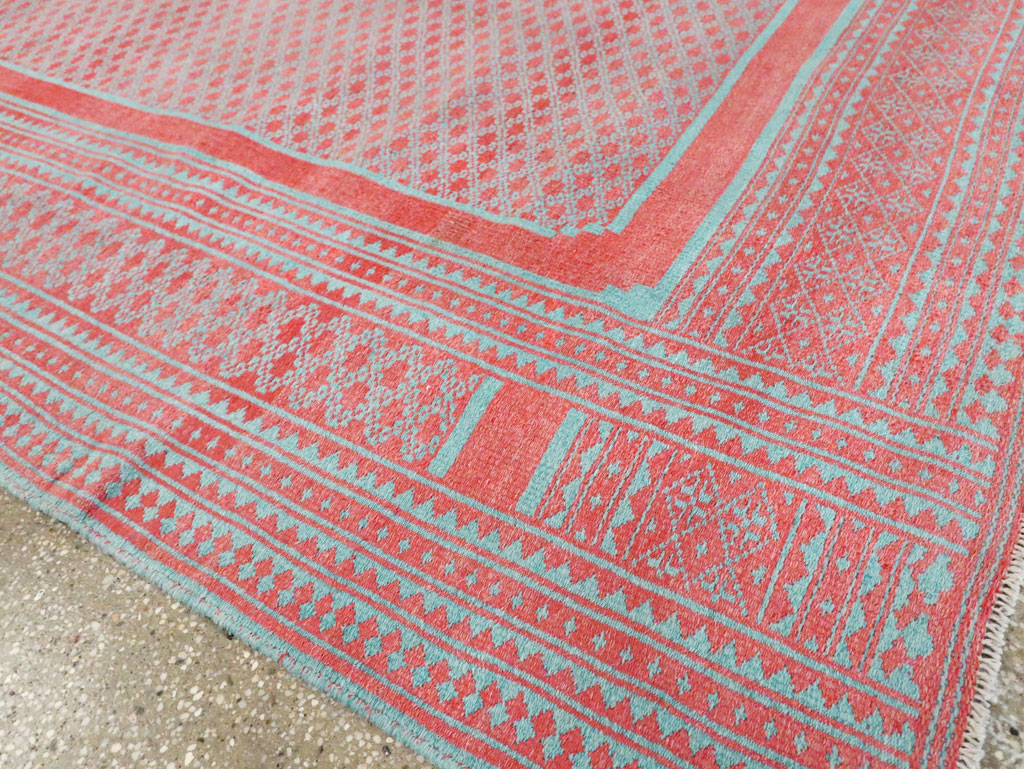 Vintage Persian Flatweave Kilim Accent Carpet, No.29163 - Gss