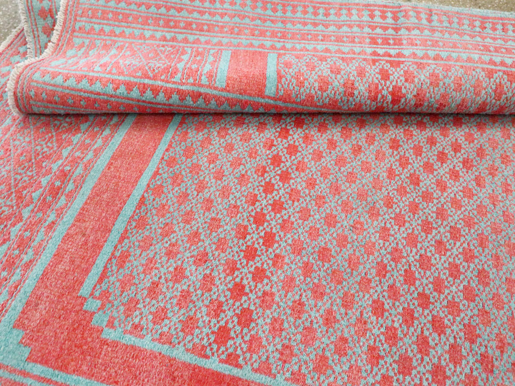 Vintage Persian Flatweave Kilim Accent Carpet, No.29163 - Gss