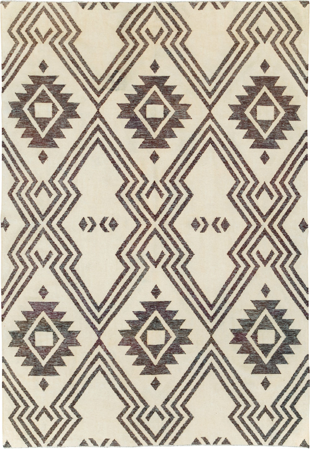 Contemporary Handmade Turkish Flatweave Kilim, No.29164 - Gss