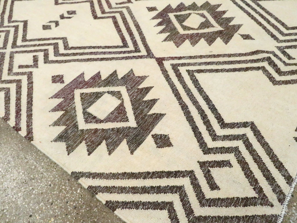 Contemporary Handmade Turkish Flatweave Kilim, No.29164 - Gss