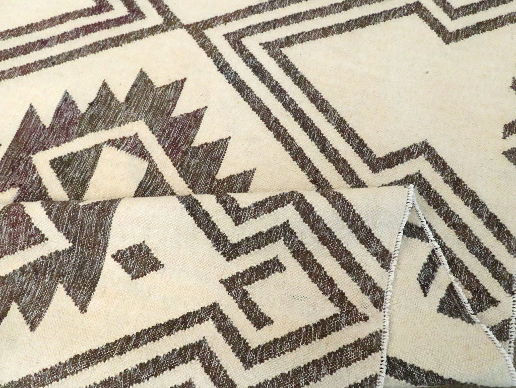 Contemporary Handmade Turkish Flatweave Kilim, No.29164 - Gss