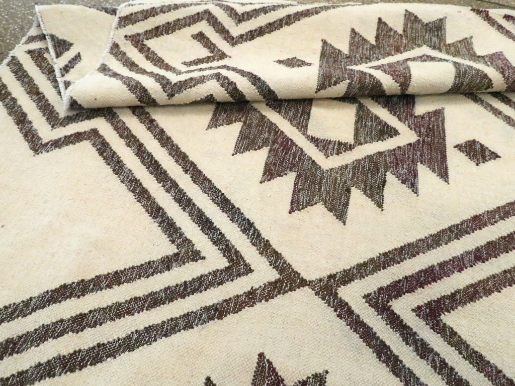 Contemporary Handmade Turkish Flatweave Kilim, No.29164 - Gss