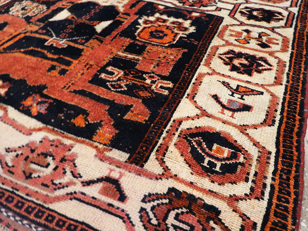 Tribal Persian Pictorial Bakhtiari Accent Rug, No.29183 - Gss