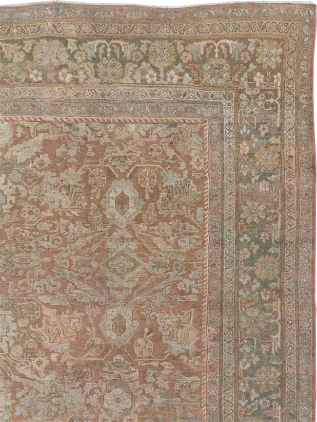 Vintage Persian Mahal Room Size Carpet, No.29190 - Gss
