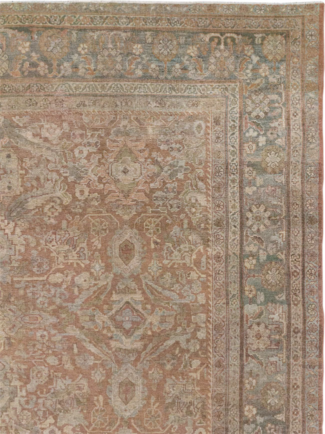 Vintage Persian Mahal Room Size Carpet, No.29190 - Gss