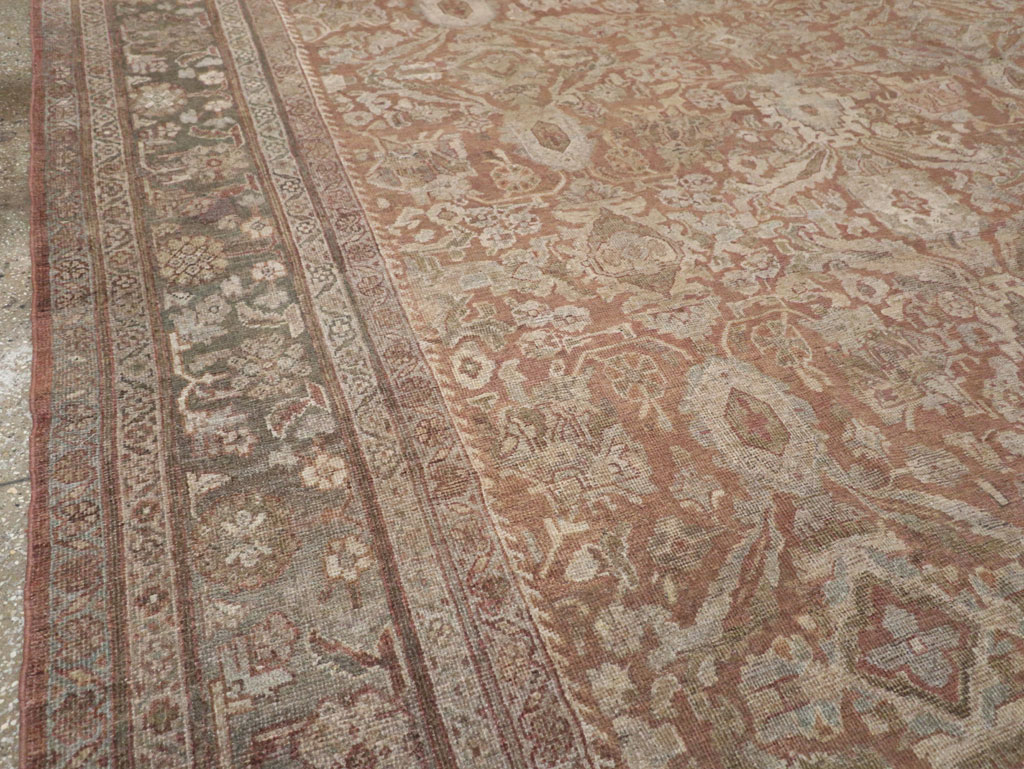 Vintage Persian Mahal Room Size Carpet, No.29190 - Gss