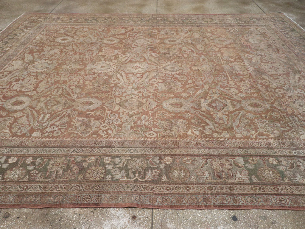 Vintage Persian Mahal Room Size Carpet, No.29190 - Gss