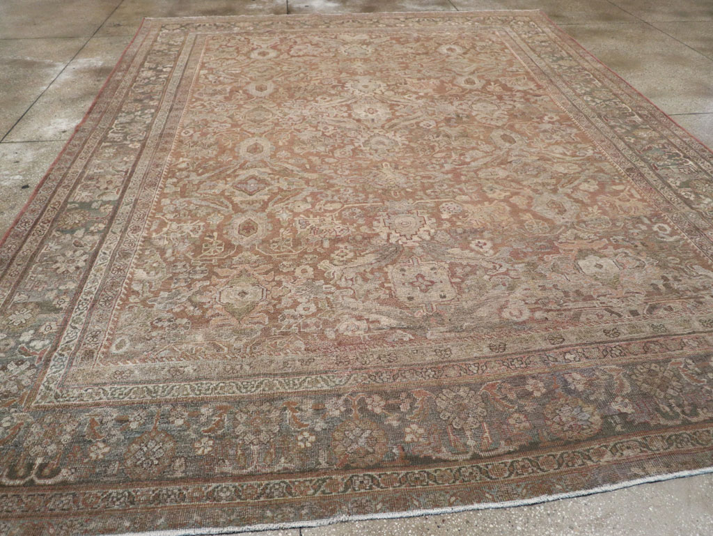 Vintage Persian Mahal Room Size Carpet, No.29190 - Gss