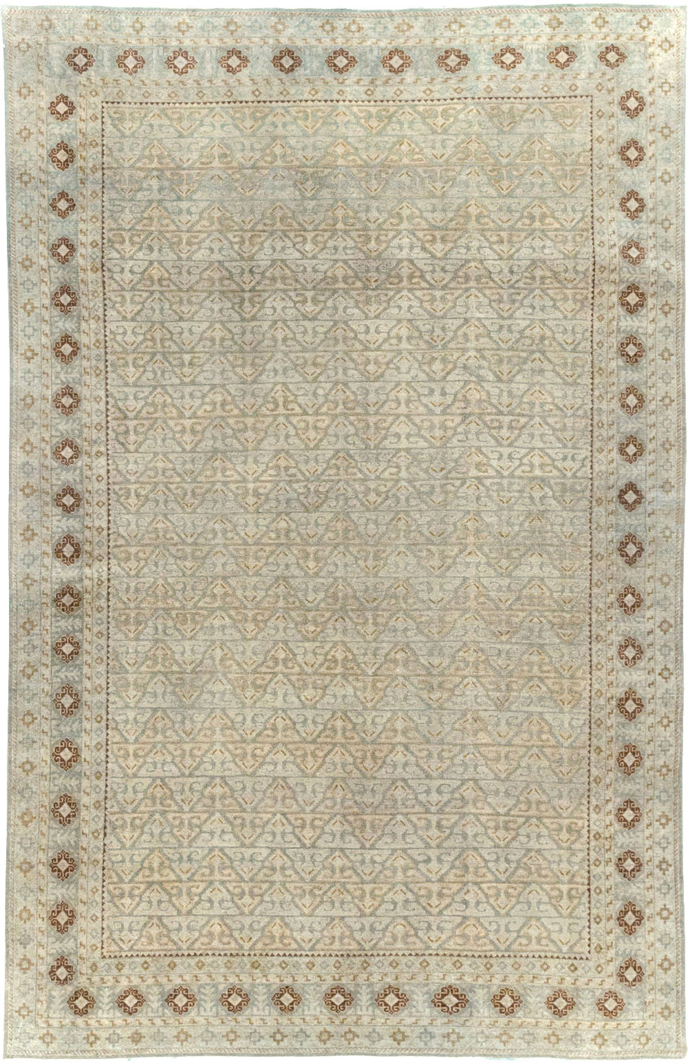 Vintage Persian Kashan Accent Carpet, No.29193 - Gss