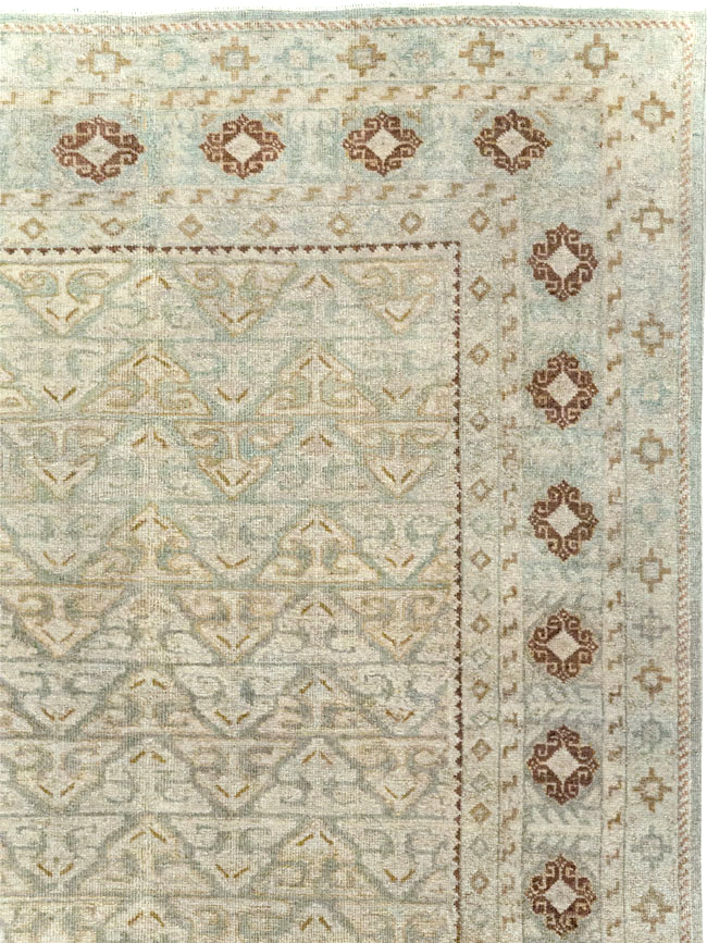 Vintage Persian Kashan Accent Carpet, No.29193 - Gss