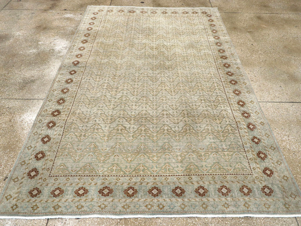 Vintage Persian Kashan Accent Carpet, No.29193 - Gss