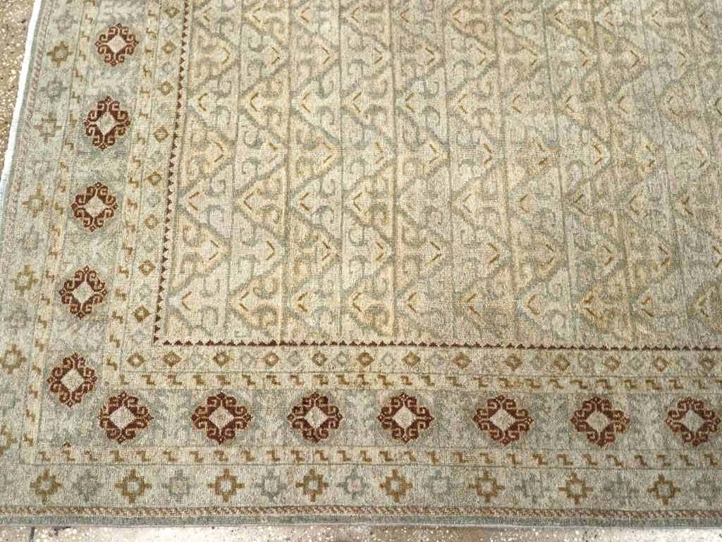 Vintage Persian Kashan Accent Carpet, No.29193 - Gss