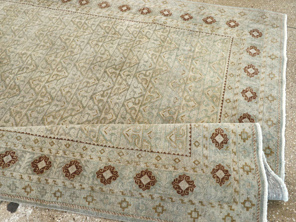 Vintage Persian Kashan Accent Carpet, No.29193 - Gss