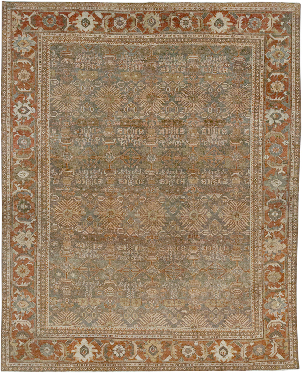 Antique Persian Mahal Room Size Carpet, No.29195 - Gss
