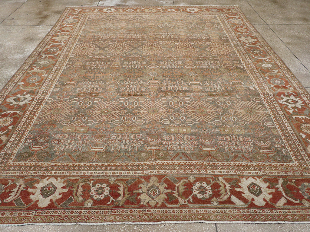 Antique Persian Mahal Room Size Carpet, No.29195 - Gss