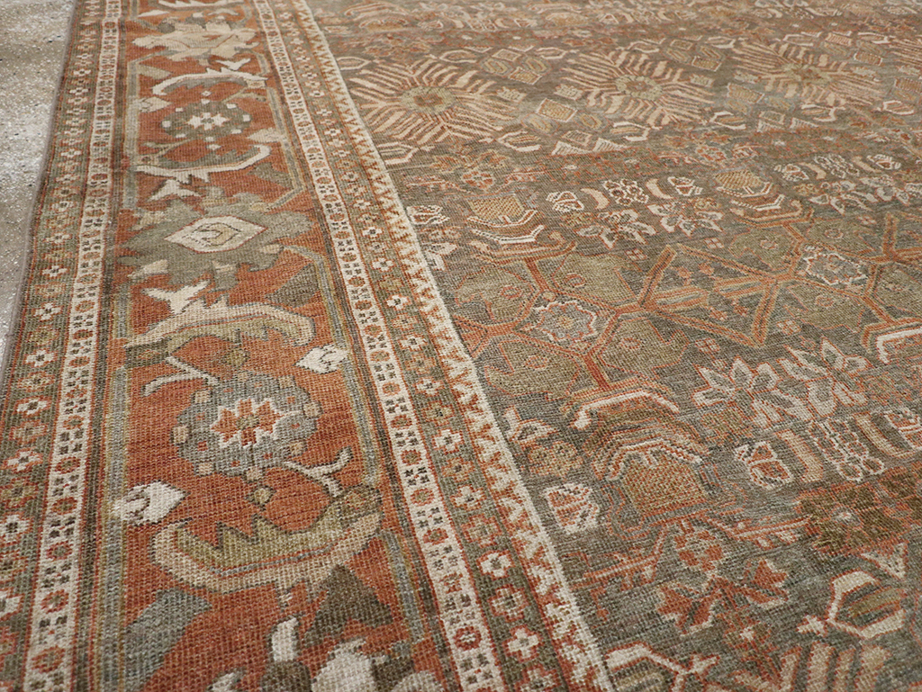 Antique Persian Mahal Room Size Carpet, No.29195 - Gss