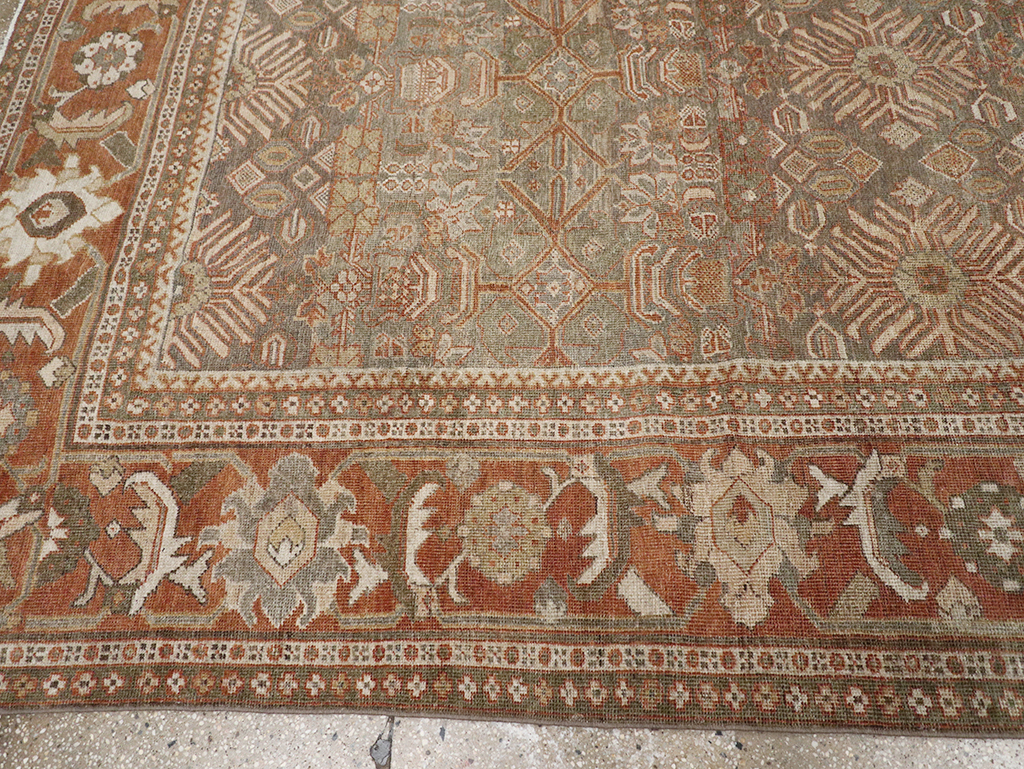Antique Persian Mahal Room Size Carpet, No.29195 - Gss