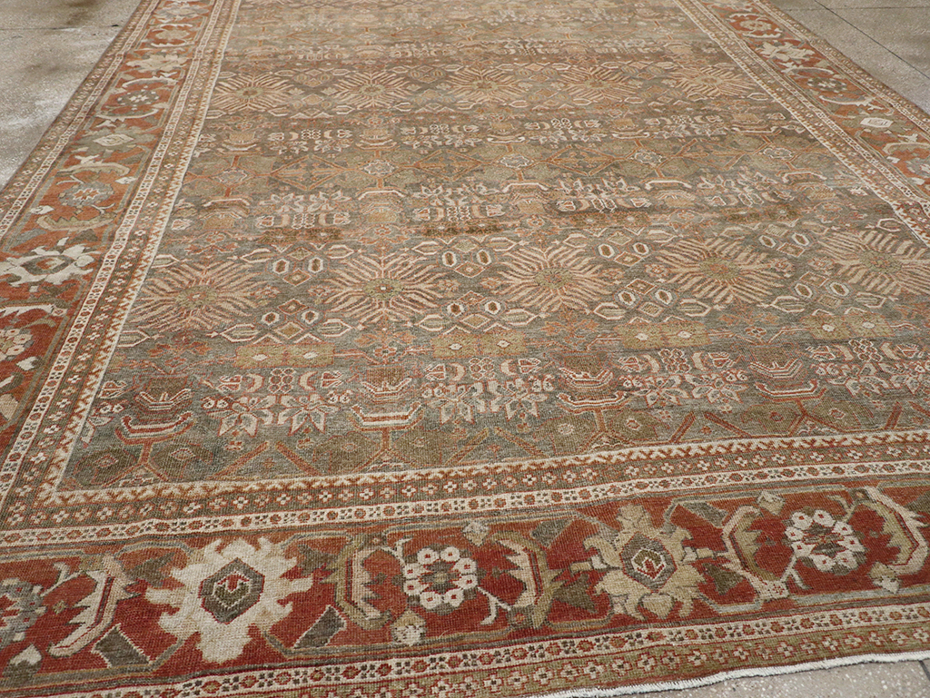 Antique Persian Mahal Room Size Carpet, No.29195 - Gss