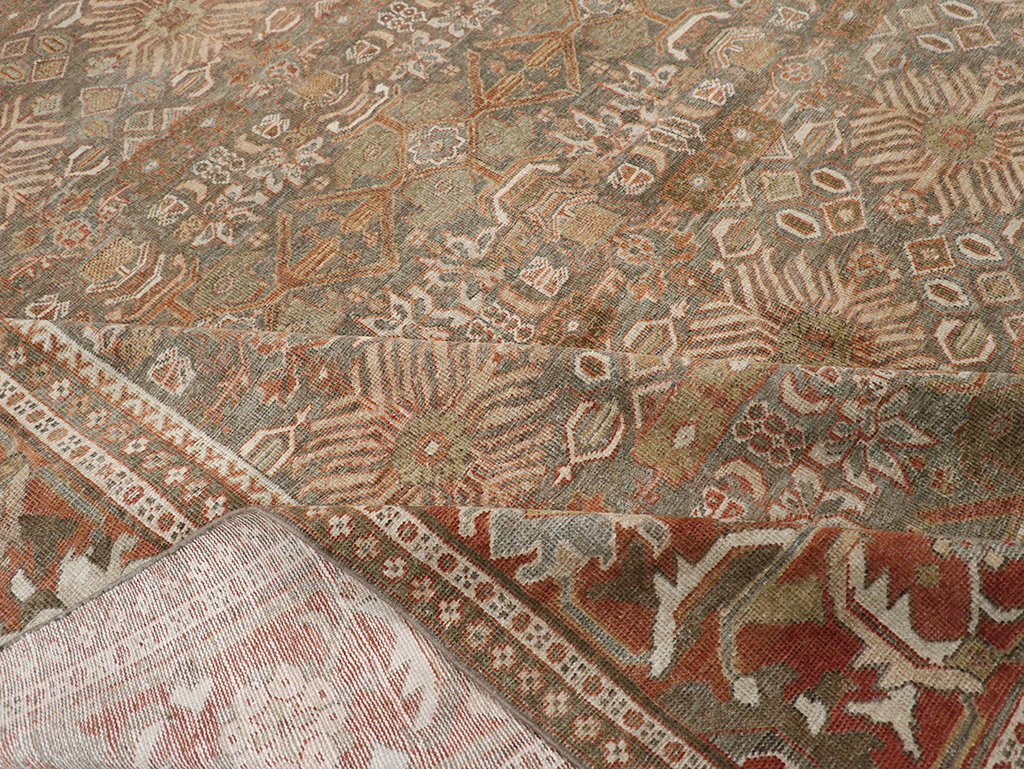 Antique Persian Mahal Room Size Carpet, No.29195 - Gss