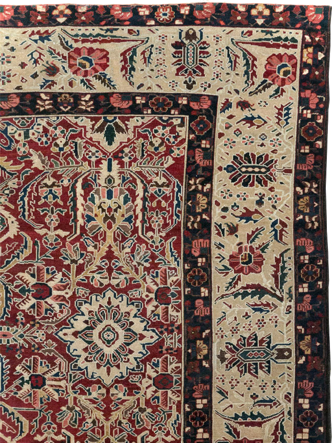 Vintage Persian Bakhtiari Tribal Room Size Carpet, No.29197 - Gss