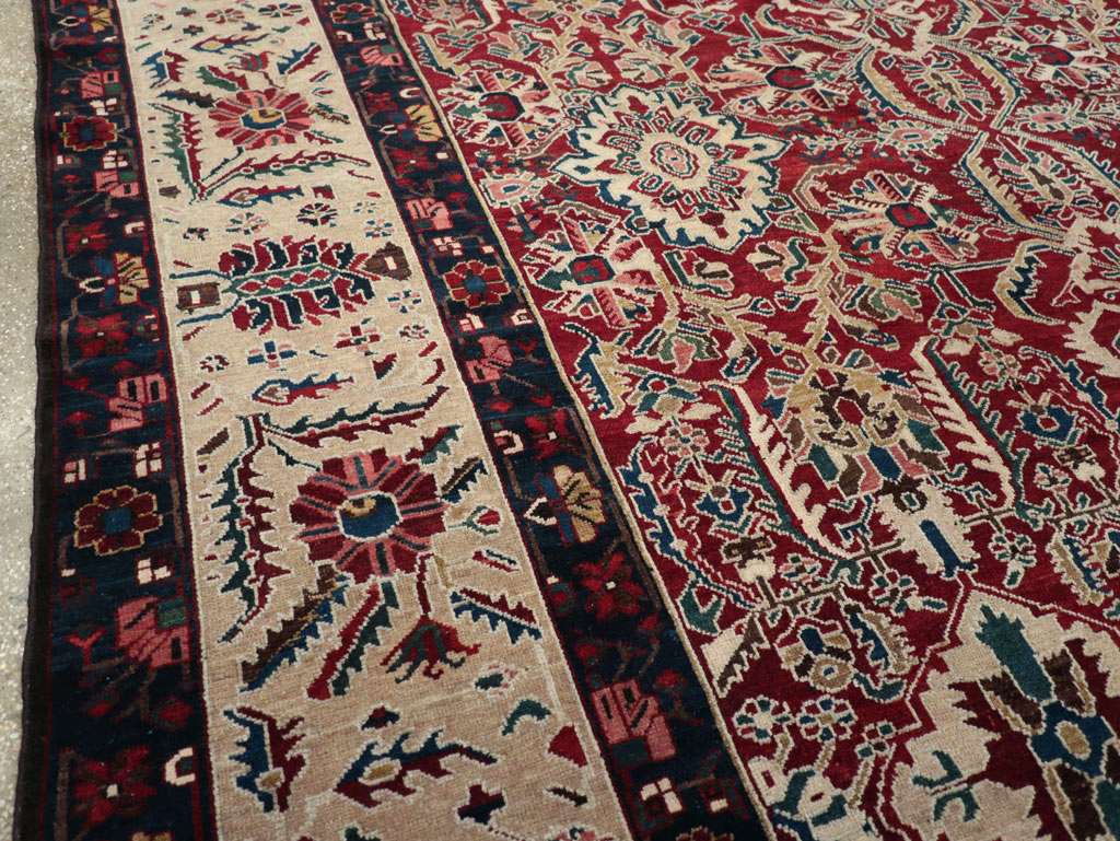 Vintage Persian Bakhtiari Tribal Room Size Carpet, No.29197 - Gss