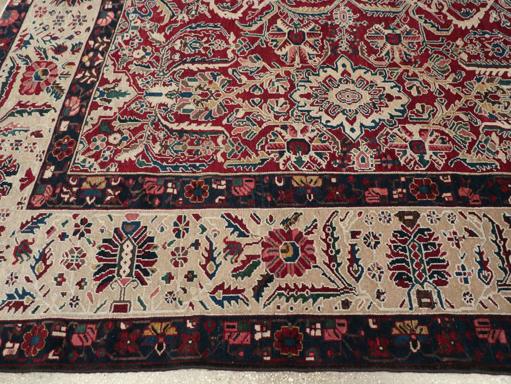 Vintage Persian Bakhtiari Tribal Room Size Carpet, No.29197 - Gss