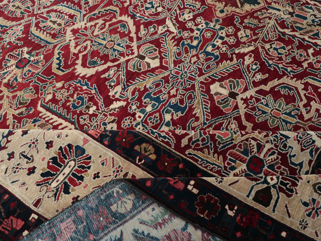 Vintage Persian Bakhtiari Tribal Room Size Carpet, No.29197 - Gss