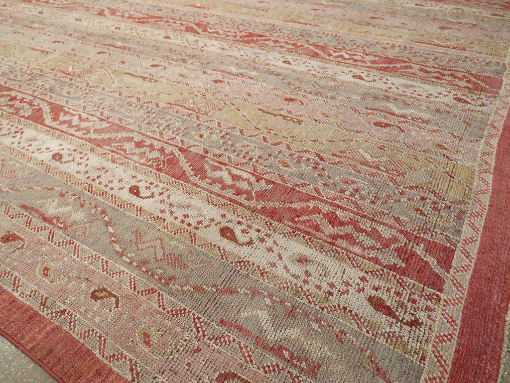 Antique Turkish Oushak Oversize Carpet, No.29198 - Gss