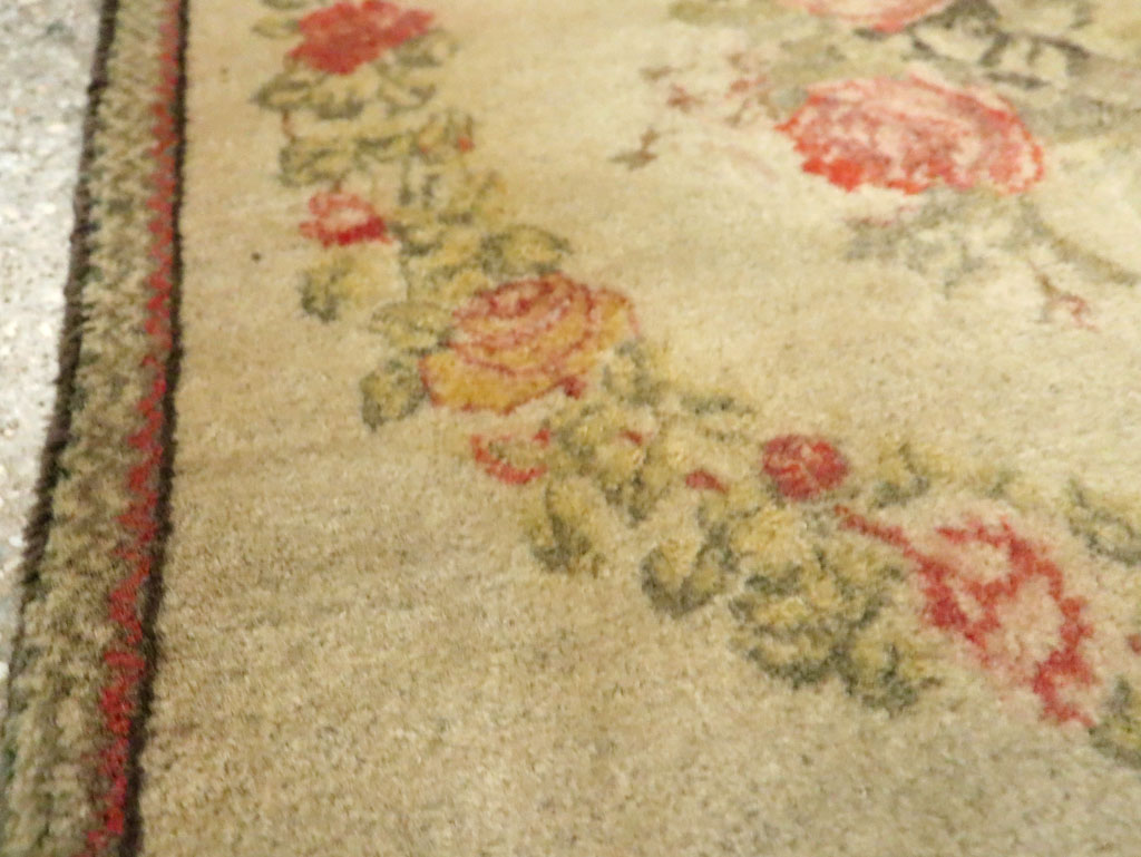 Antique Persian Kashan Throw Rug (Pair: 2 of 2), No.29213 - Gss