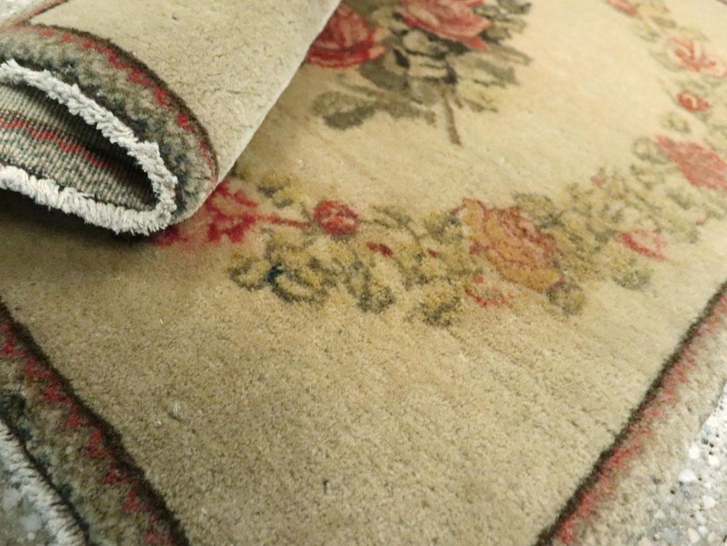 Antique Persian Kashan Throw Rug (Pair: 2 of 2), No.29213 - Gss