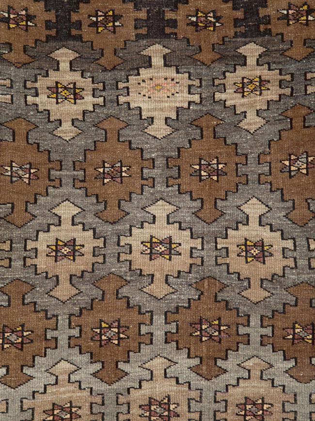 Vintage Turkish Anatolian Wide Gallery Runner, No.29223 - Gss