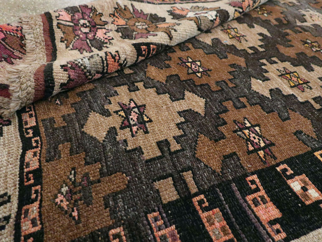 Vintage Turkish Anatolian Wide Gallery Runner, No.29223 - Gss