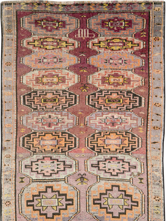 Vintage Turkish Anatolian Runner, No.29228 - Gss