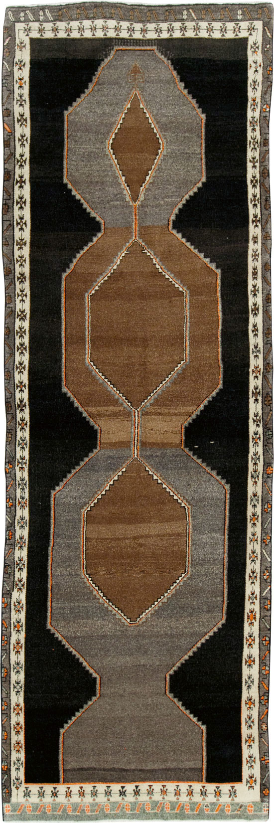 Vintage Turkish Anatolian Wide Gallery Runner, No.29229 - Gss