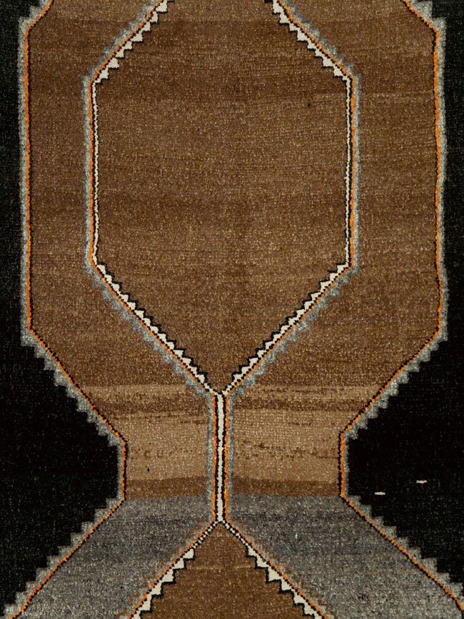 Vintage Turkish Anatolian Wide Gallery Runner, No.29229 - Gss