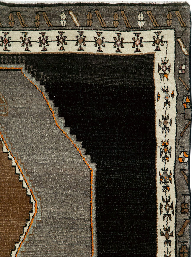 Vintage Turkish Anatolian Wide Gallery Runner, No.29229 - Gss