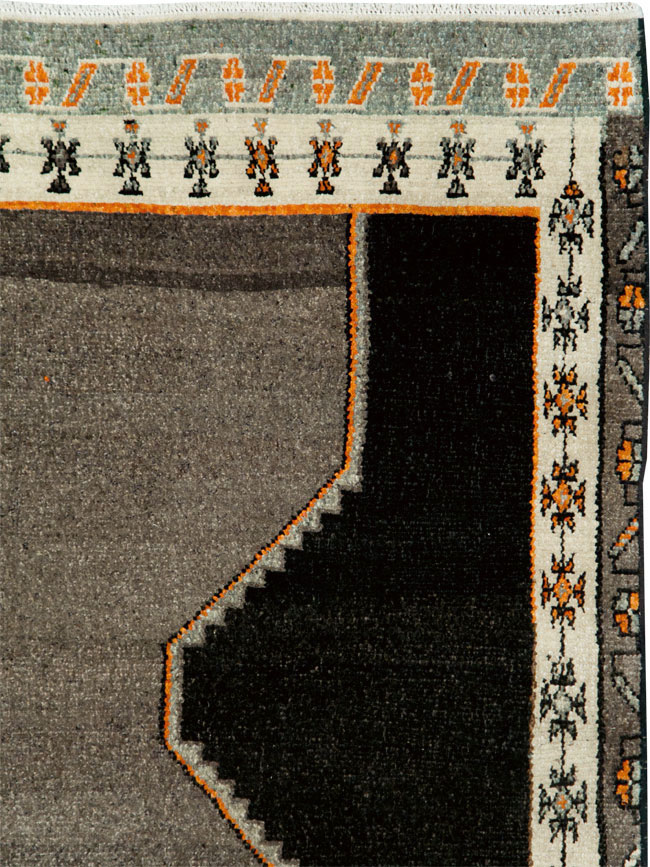 Vintage Turkish Anatolian Wide Gallery Runner, No.29229 - Gss